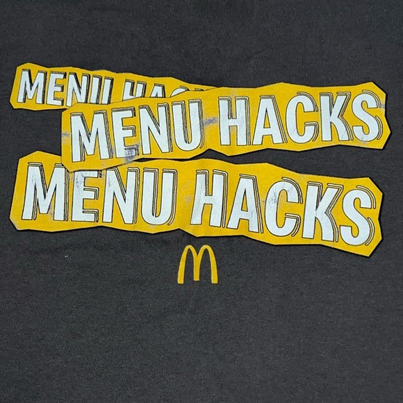 McDonald’s Menu Hacks official crew T-shirt XL​ - Picture 2 of 4